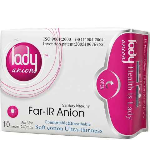 Lady Anion Far-IR Anion daily sanitary pads pack
